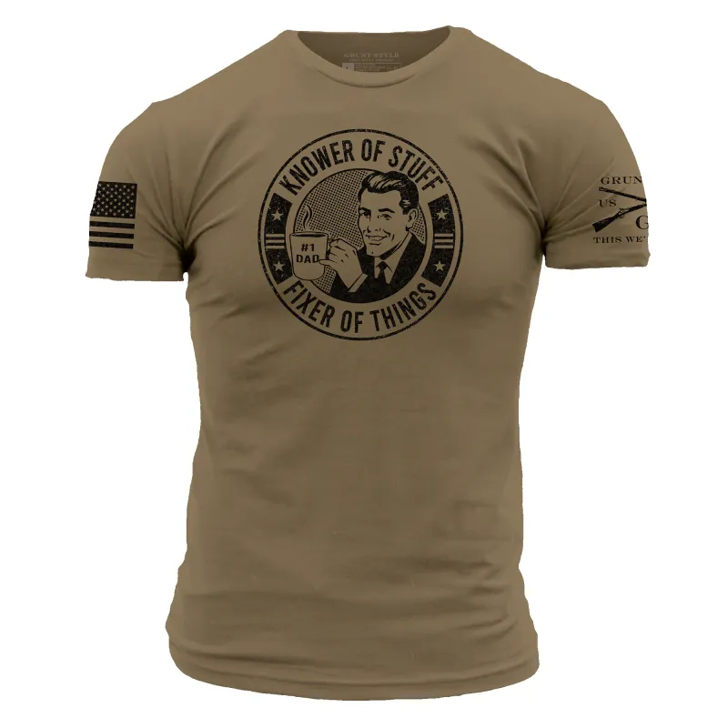 Knower of Stuff T-Shirt - Combat Green made by Grunt Style