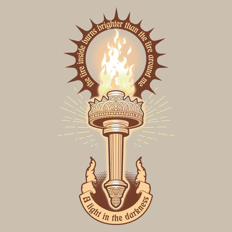 Light In The Darkness T-Shirt - Sand sold by Grunt Style product image thumbnail 5