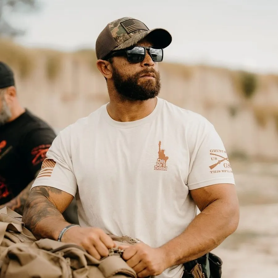 Light In The Darkness T-Shirt - Sand sold by Grunt Style product image thumbnail 3