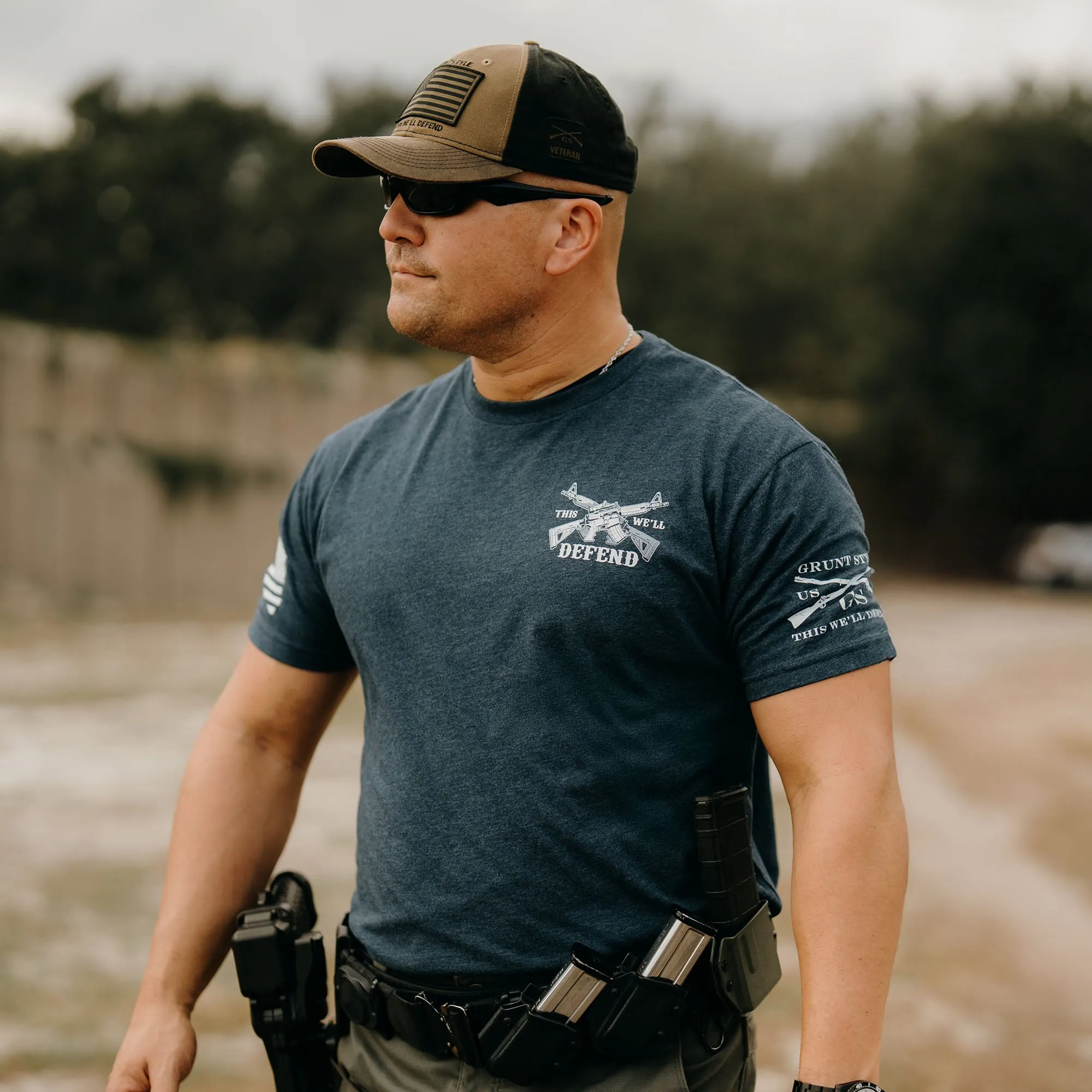 The Voice Of Liberty T-Shirt - Midnight Navy sold by Grunt Style product image thumbnail 3