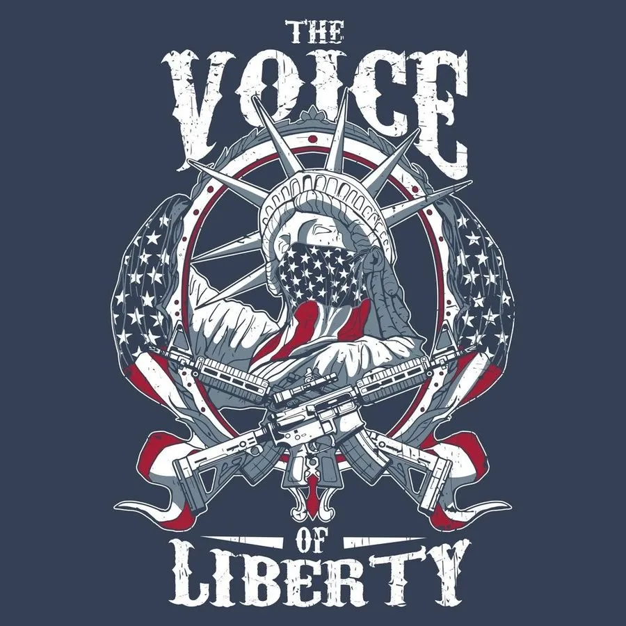 The Voice Of Liberty T-Shirt - Midnight Navy sold by Grunt Style product image thumbnail 4