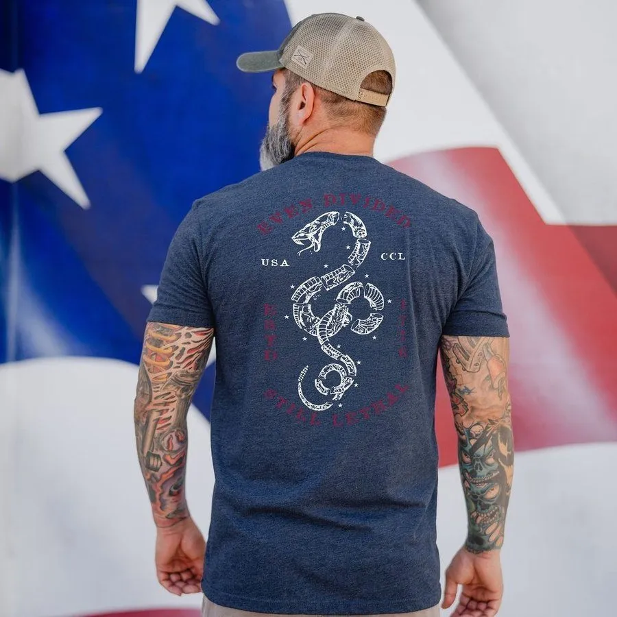 Even Divided T-Shirt - Midnight Navy sold by Grunt Style product image thumbnail 2