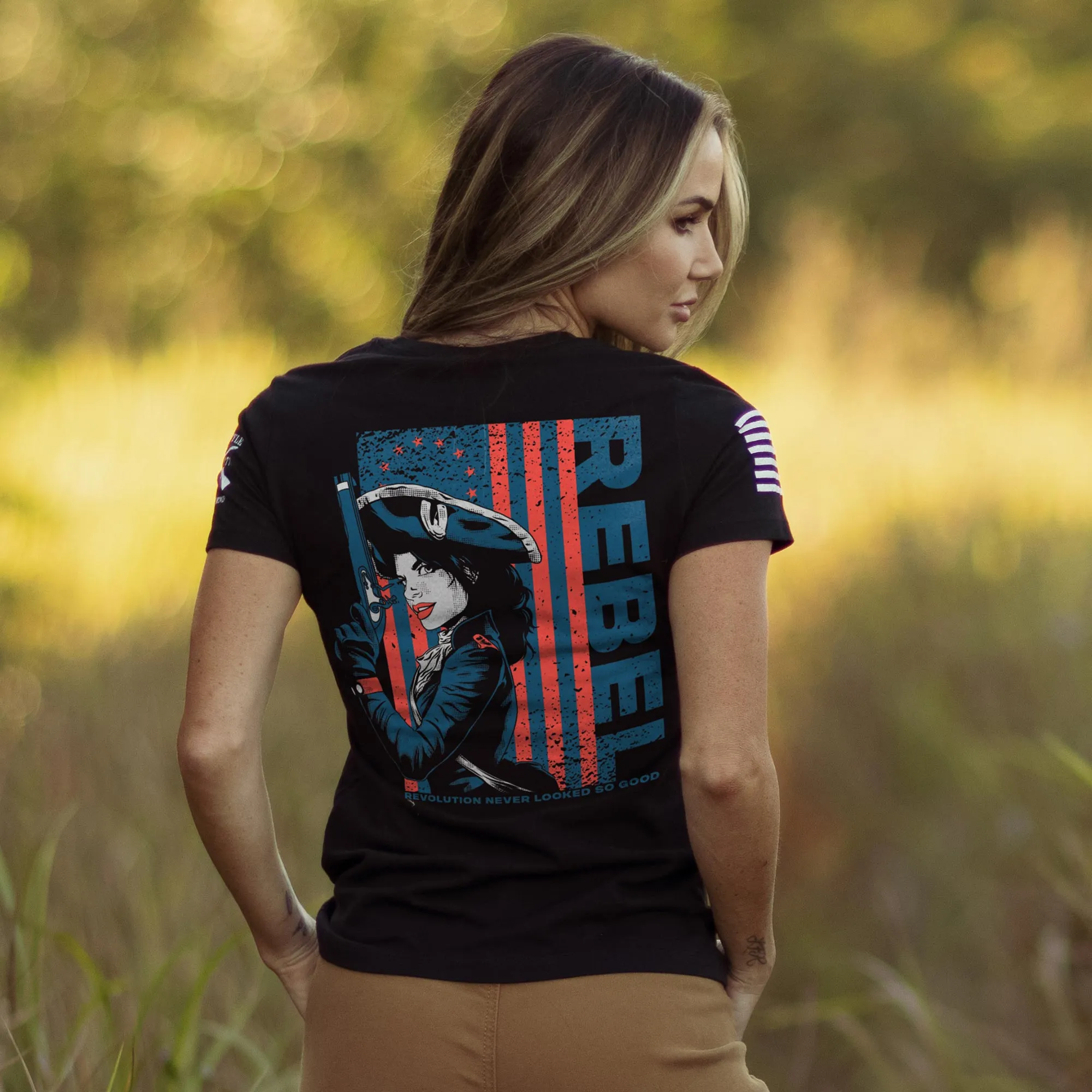 Women's Rebel Slim Fit T-Shirt - Black sold by Grunt Style product image thumbnail 3