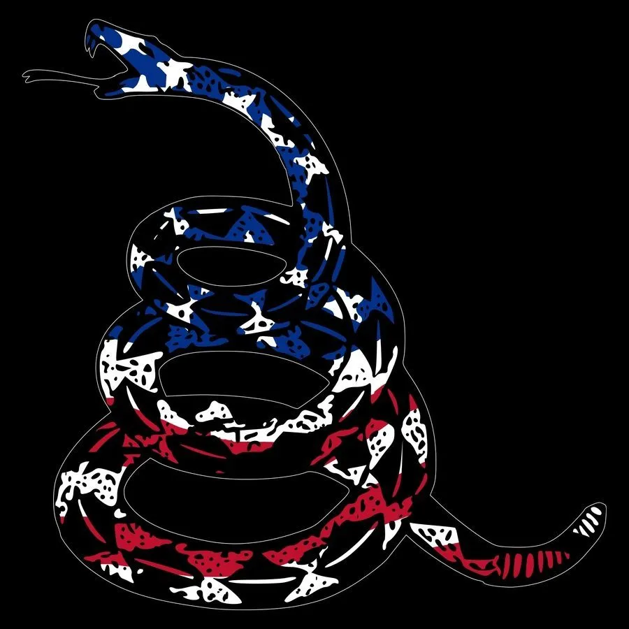 Freedom Gadsden T-Shirt - Black sold by Grunt Style product image thumbnail 3