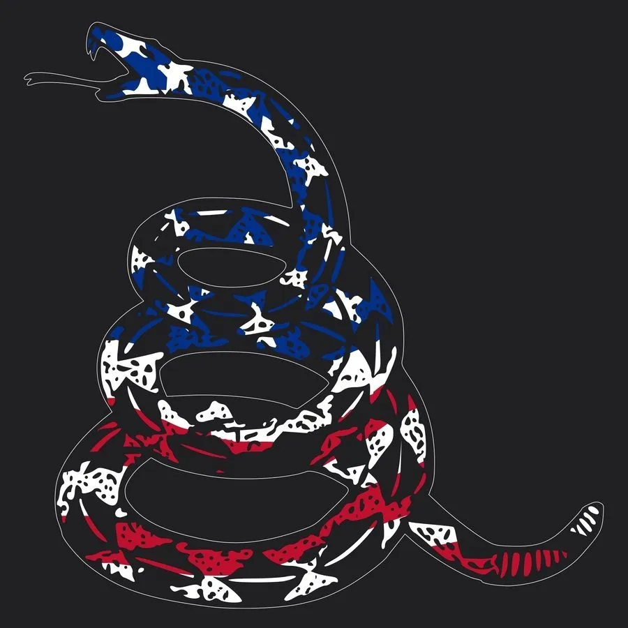 Women's Freedom Gadsden Flowy Tank - Black sold by Grunt Style product image thumbnail 2