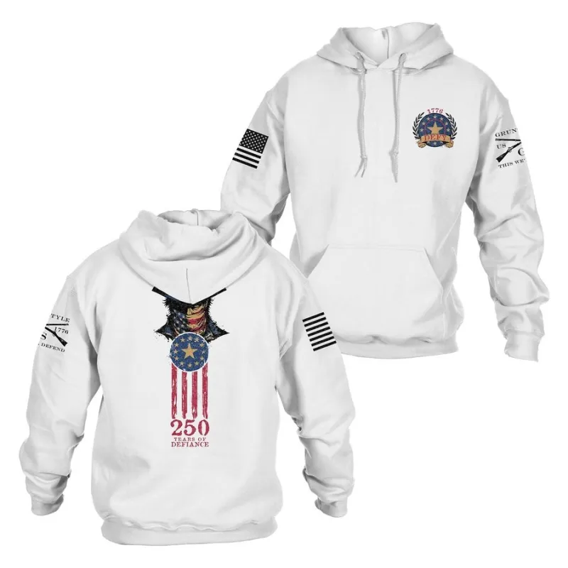 Defy Hoodie - White made by Grunt Style