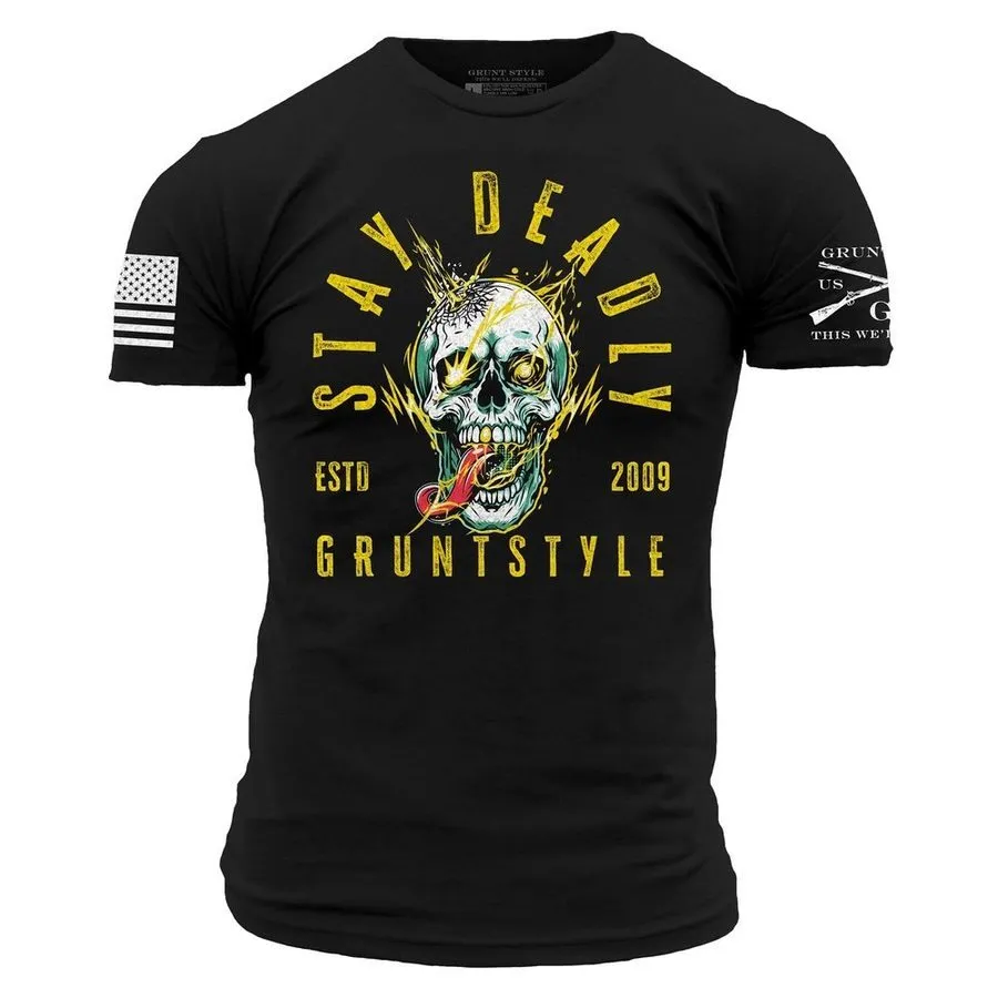 Stay Deadly T-Shirt - Black sold by Grunt Style