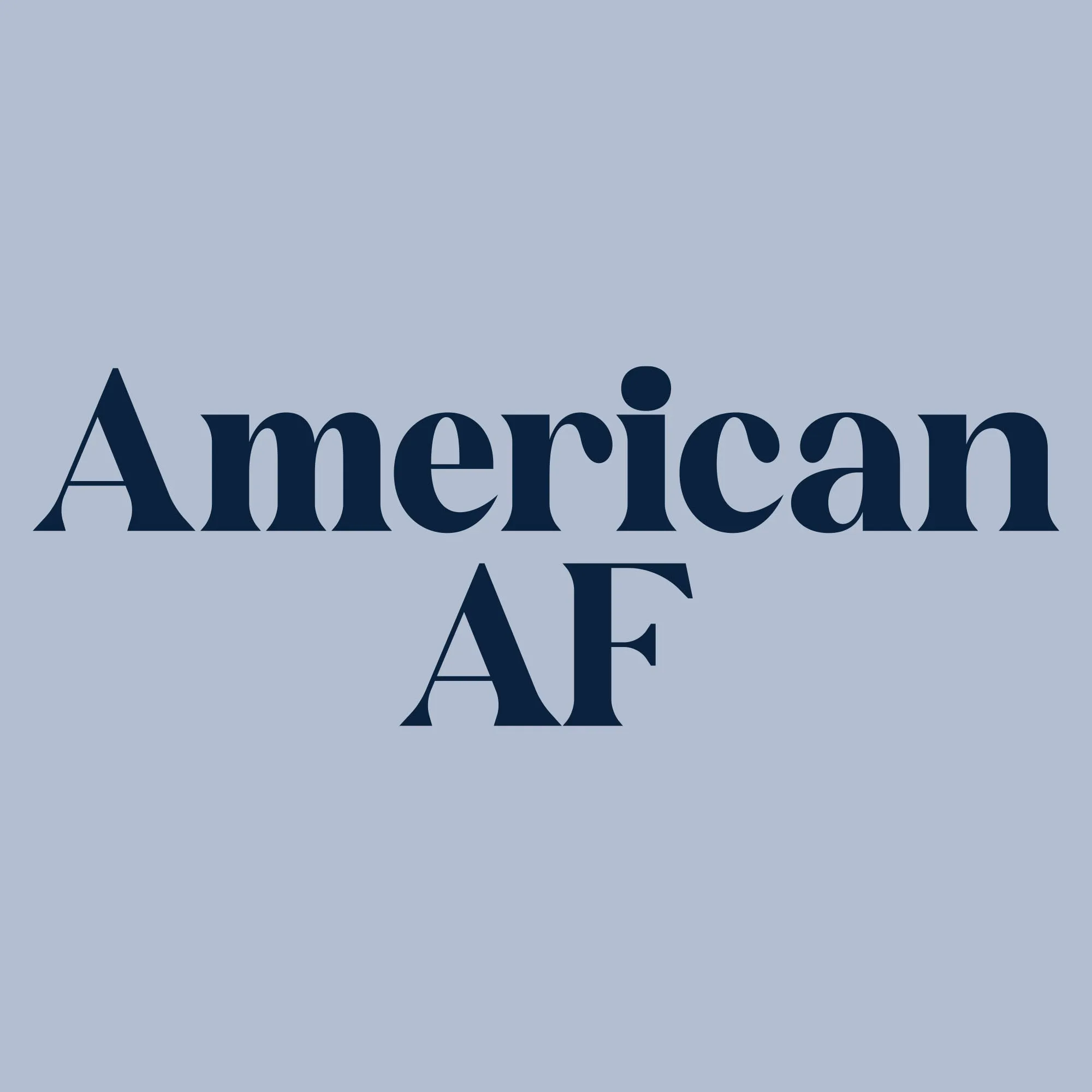 Women's American AF Flowy Tank - Stonewash Denim sold by Grunt Style product image thumbnail 2
