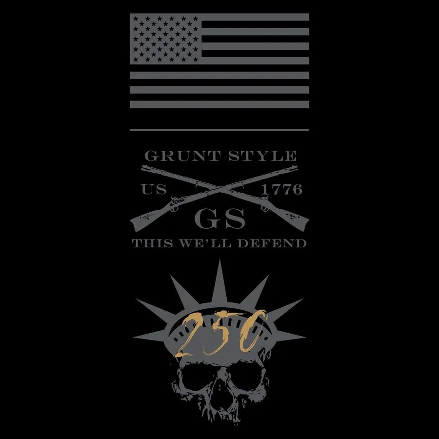 Women's Happy Birthday America Flowy Tank - Black sold by Grunt Style product image thumbnail 3