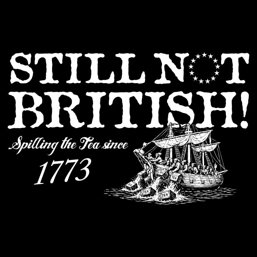 Women's Still Not British Flowy Tank - Black sold by Grunt Style product image thumbnail 2
