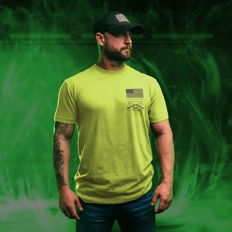 I Am Become Death T-Shirt - Safety Green sold by Grunt Style product image thumbnail 2
