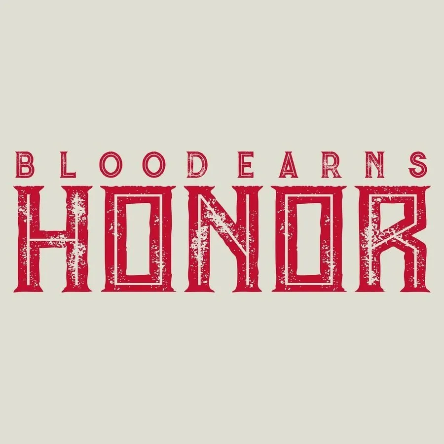 Blood Earns Honor T-Shirt - Sand sold by Grunt Style product image thumbnail 4