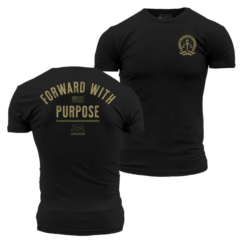 Grunt Style Foundation Forward With Purpose T-Shirt - Black made by Grunt Style