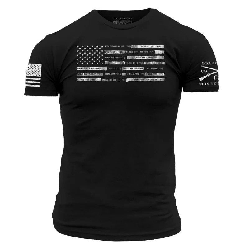 CFP Men's War Flag Tee - Black made by Grunt Style