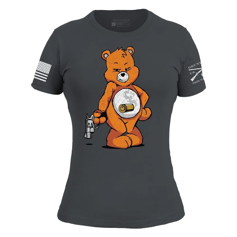 Women's Bang Bear Slim Fit T-Shirt - Heavy Metal sold by Grunt Style