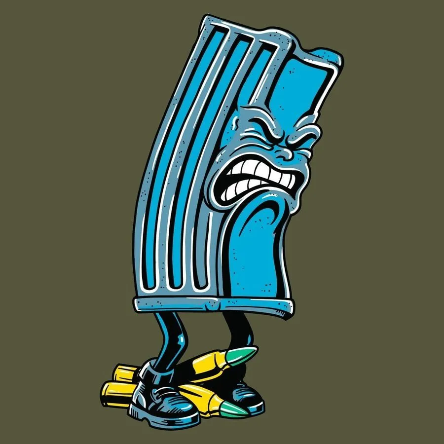 Mag Dump T-Shirt - Military Green sold by Grunt Style product image thumbnail 5