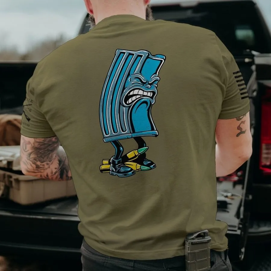 Mag Dump T-Shirt - Military Green sold by Grunt Style product image thumbnail 2