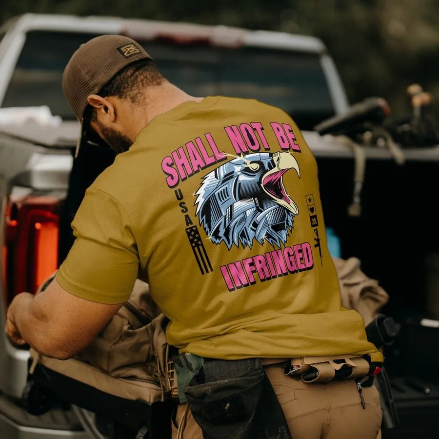 Steel Eagle T-Shirt - Gold sold by Grunt Style product image thumbnail 3
