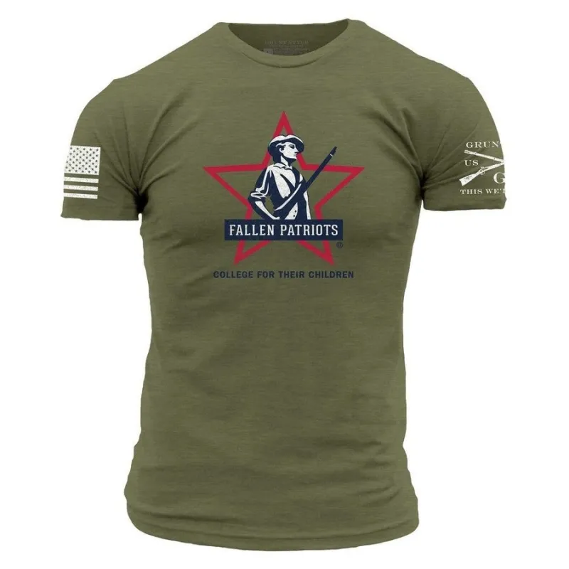 CFP Men's Fallen Patriots Tee - Military Green made by Grunt Style
