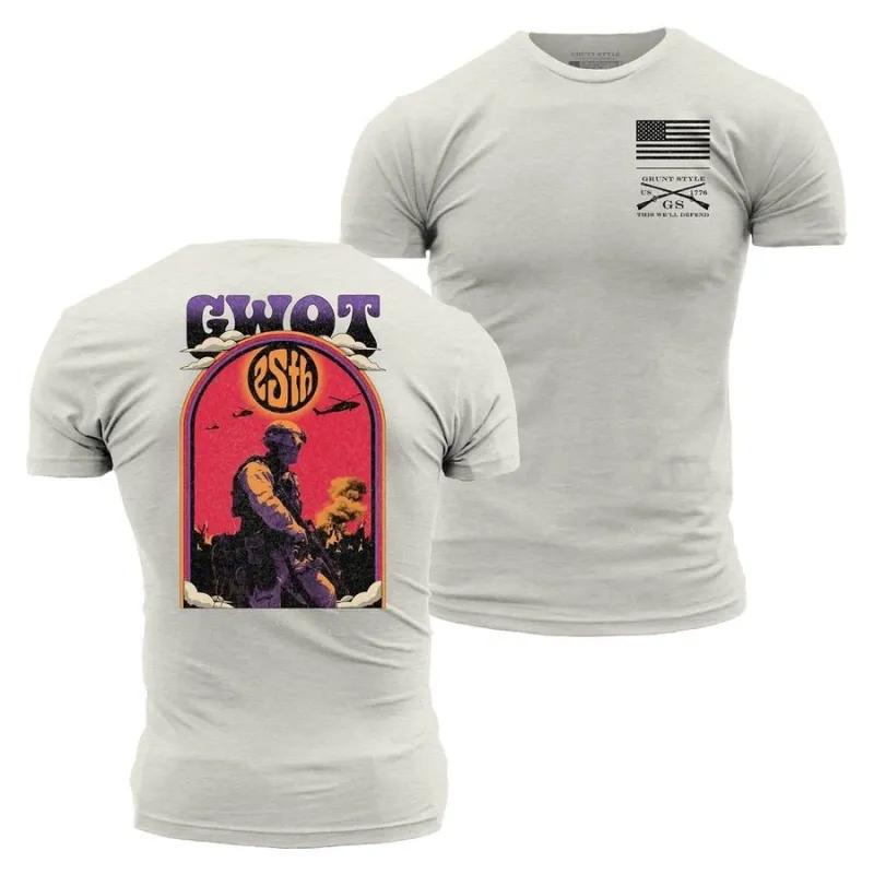 GWOT 25th T-Shirt - Sand made by Grunt Style