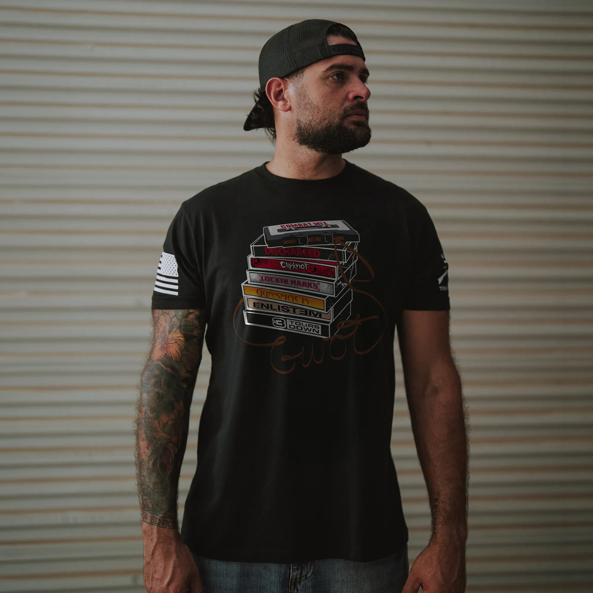 Combat Mix T-Shirt - Black sold by Grunt Style product image thumbnail 2