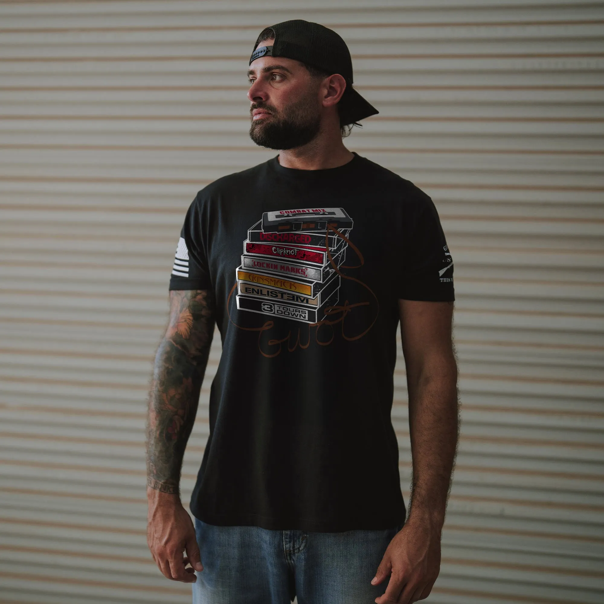 Combat Mix T-Shirt - Black sold by Grunt Style product image thumbnail 3