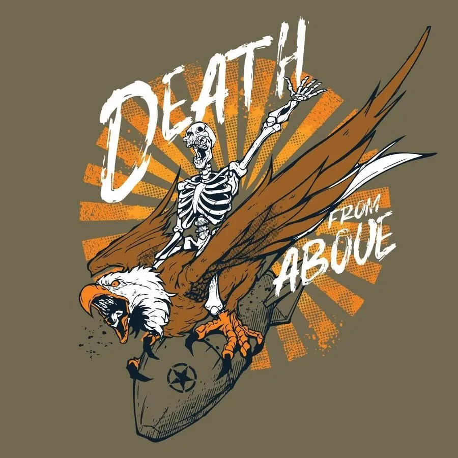 Women's Death From Above Slim Fit T-Shirt - Military Green sold by Grunt Style product image thumbnail 4
