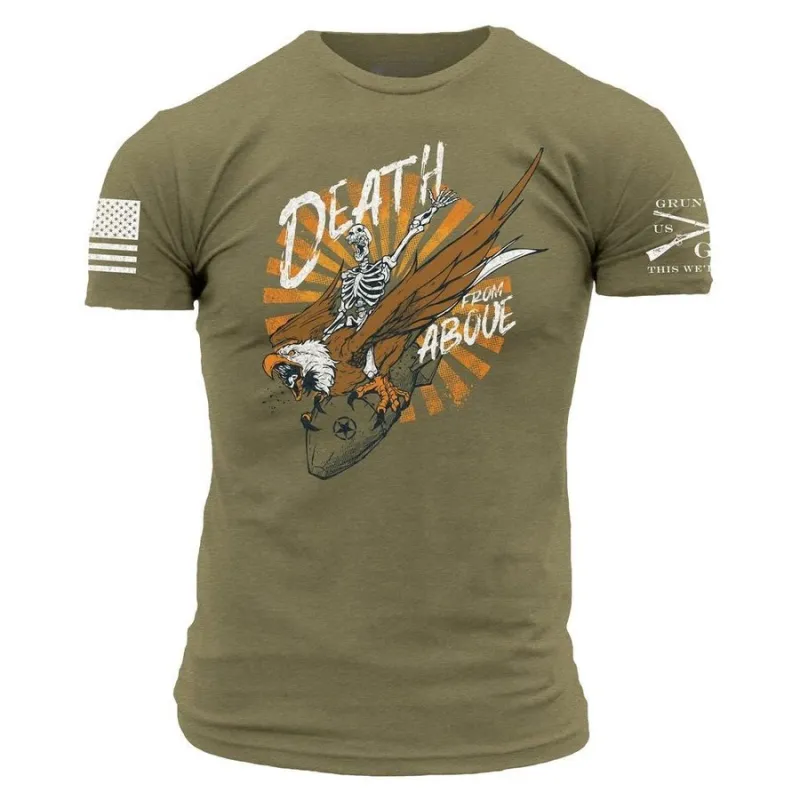 Death From Above 2.0 T-Shirt - Military Green made by Grunt Style