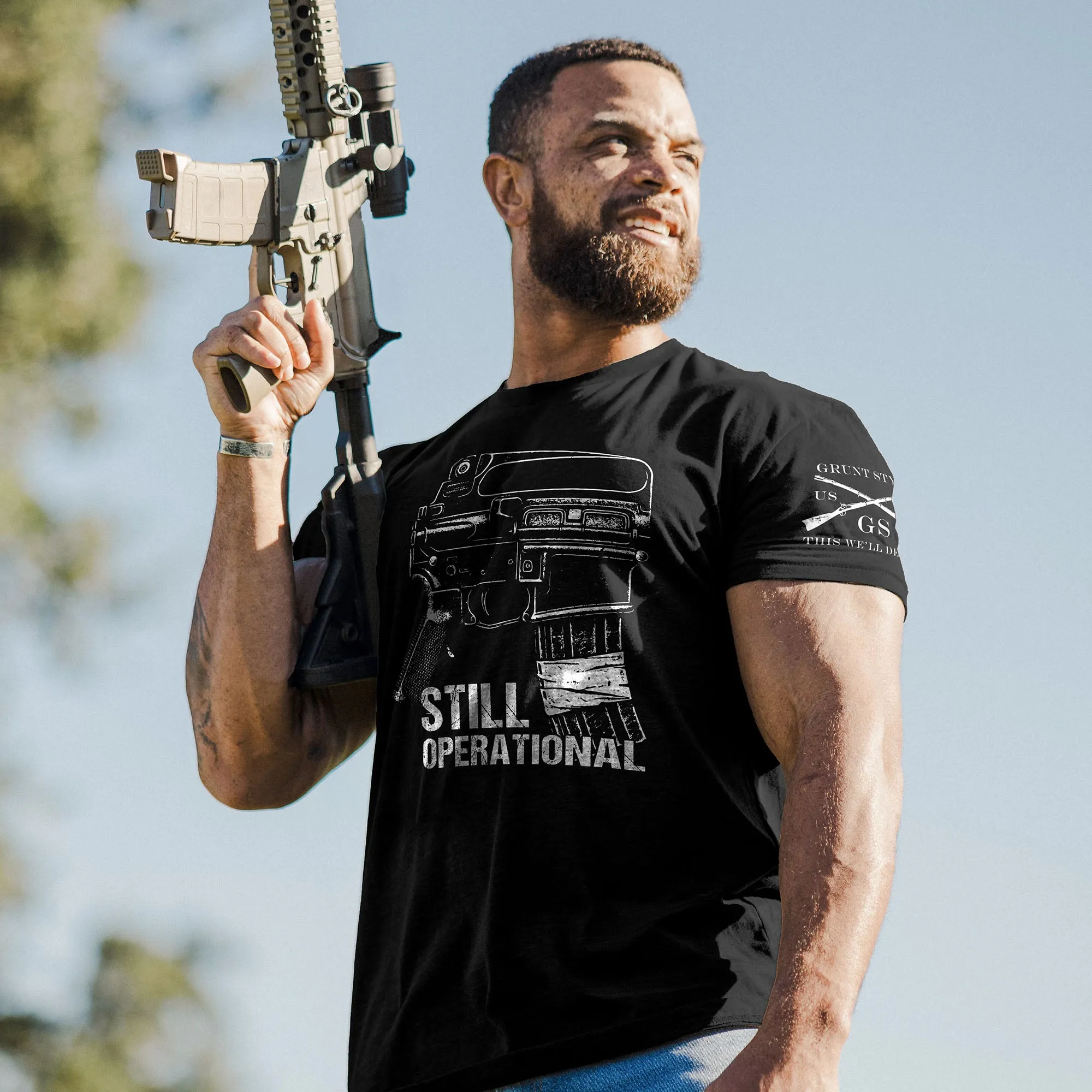 Still Operational T-Shirt - Black sold by Grunt Style product image thumbnail 3
