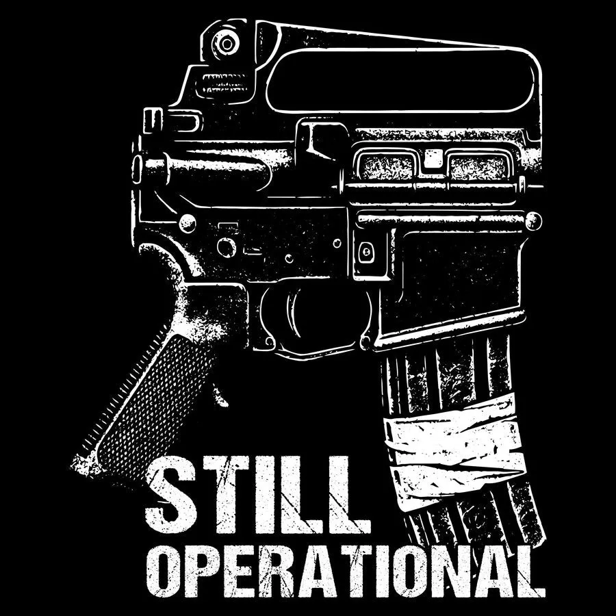 Still Operational T-Shirt - Black sold by Grunt Style product image thumbnail 4