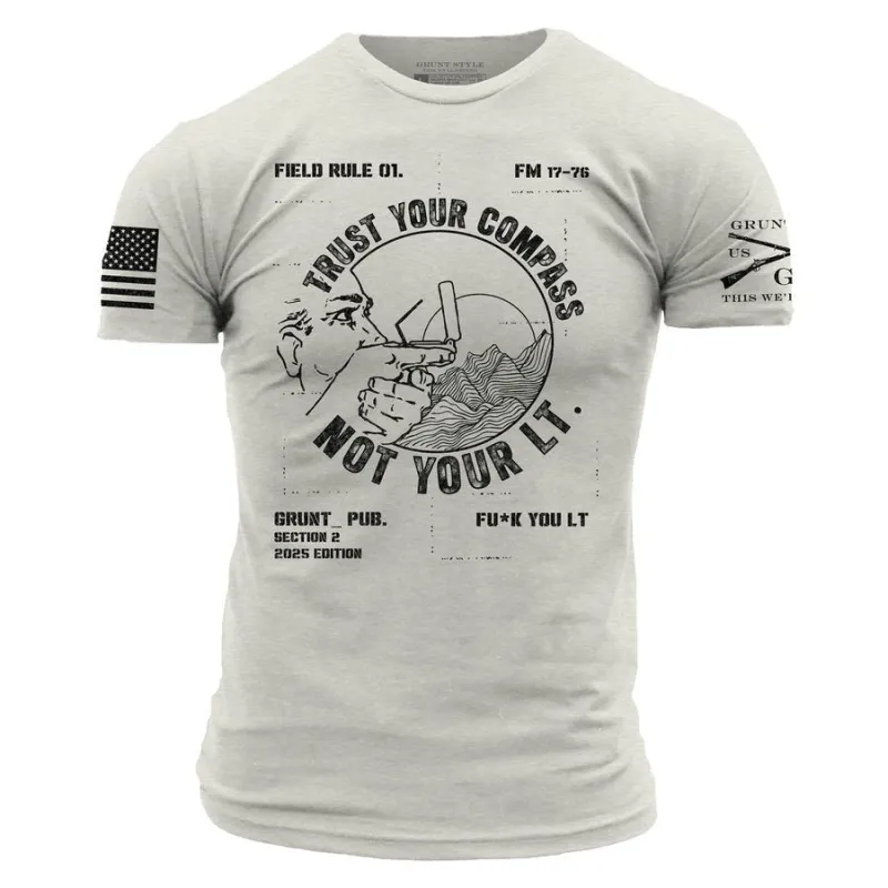 Trust Your Compass T-Shirt - Sand made by Grunt Style