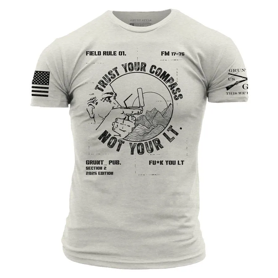 Trust Your Compass T-Shirt - Sand sold by Grunt Style