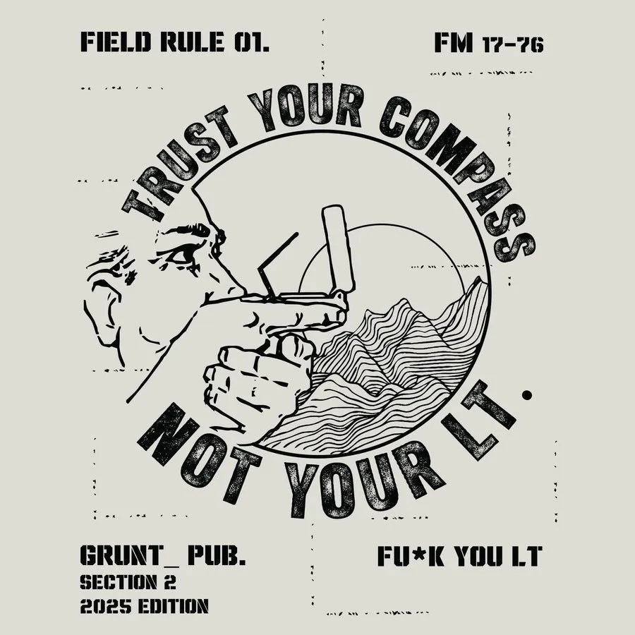 Trust Your Compass T-Shirt - Sand sold by Grunt Style product image thumbnail 3