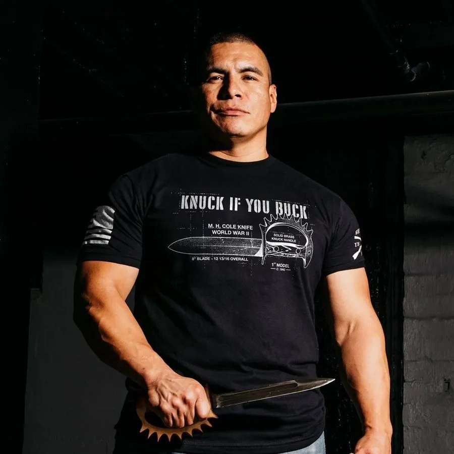 Knuck If You Buck T-Shirt - Black sold by Grunt Style product image thumbnail 2