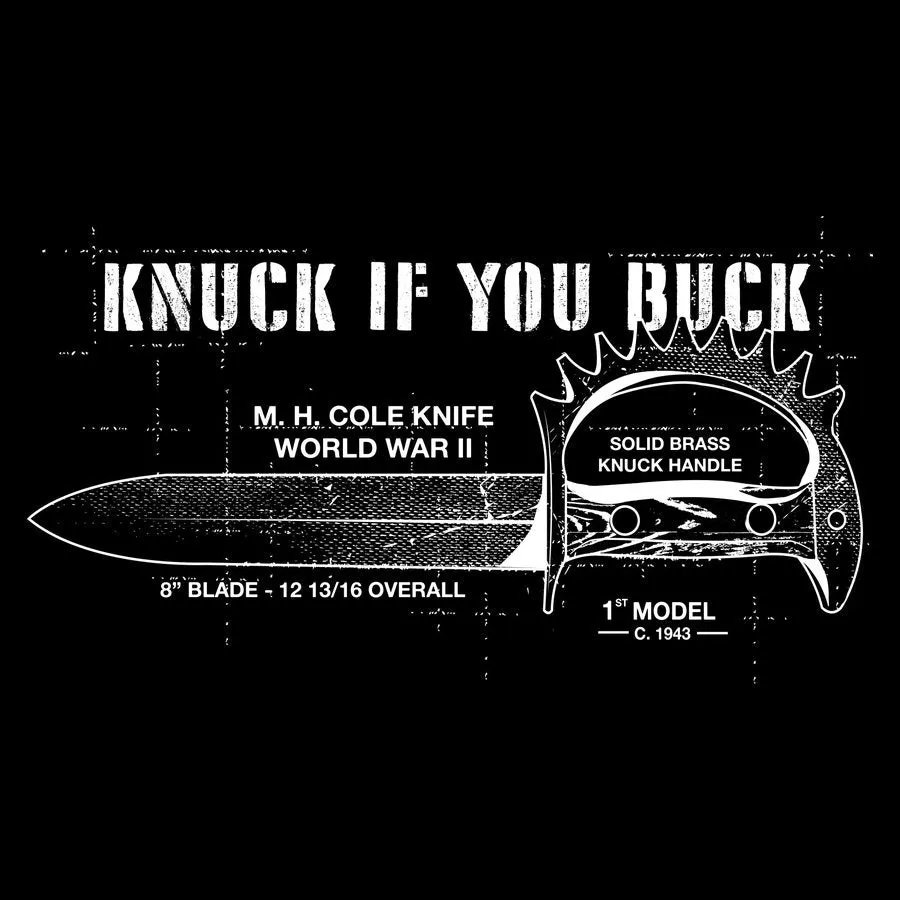 Knuck If You Buck T-Shirt - Black sold by Grunt Style product image thumbnail 5