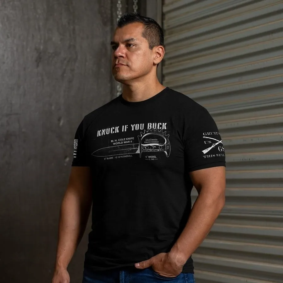Knuck If You Buck T-Shirt - Black sold by Grunt Style product image thumbnail 4