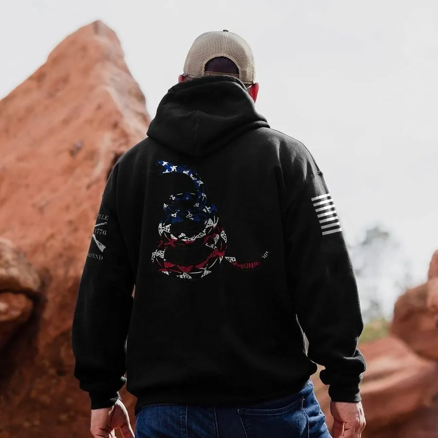 Freedom Gadsden Hoodie - Black sold by Grunt Style product image thumbnail 3