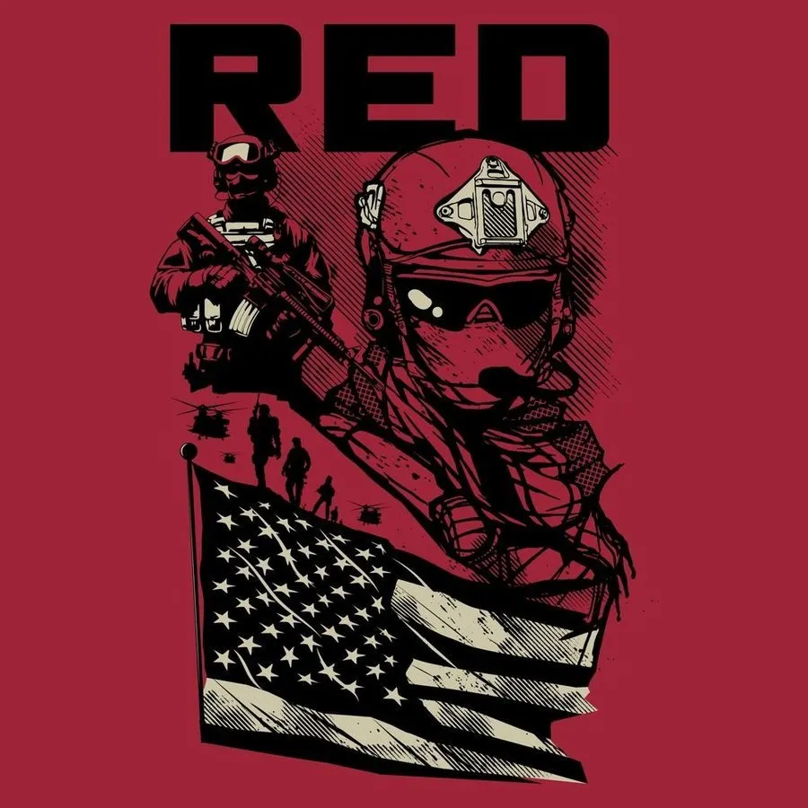 Women's Mission RED Boyfriend Fit T-Shirt - Red sold by Grunt Style product image thumbnail 4
