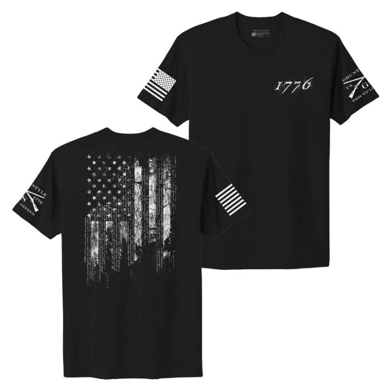 Women's 1776 Flag Boyfriend Fit T-Shirt made by Grunt Style
