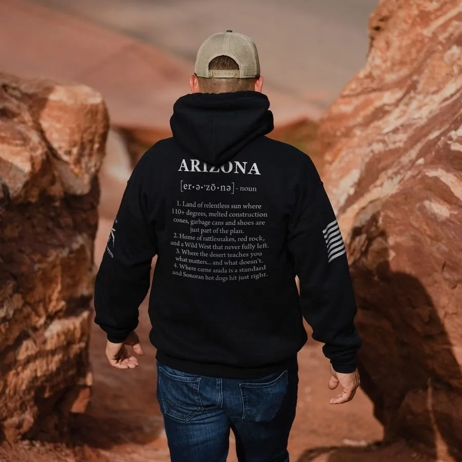 Arizona Defined Hoodie - Black sold by Grunt Style product image thumbnail 2