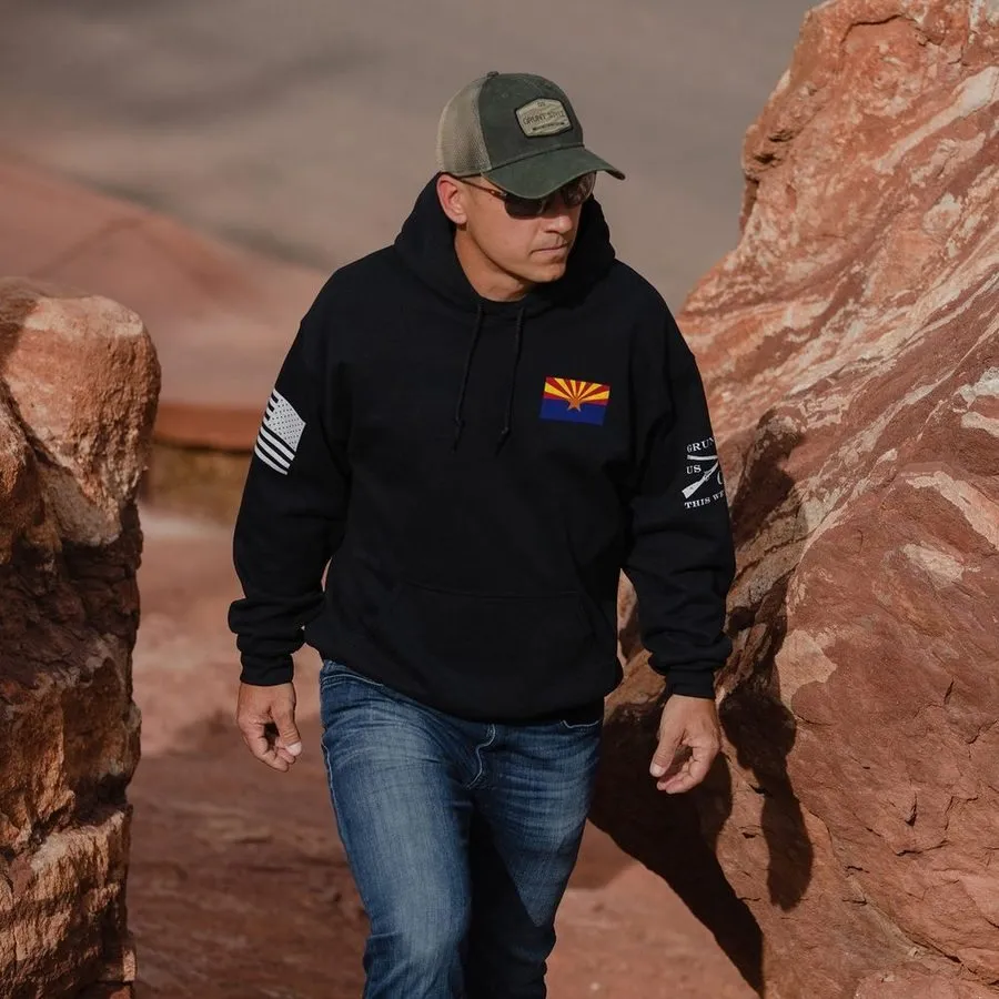 Arizona Defined Hoodie - Black sold by Grunt Style product image thumbnail 3