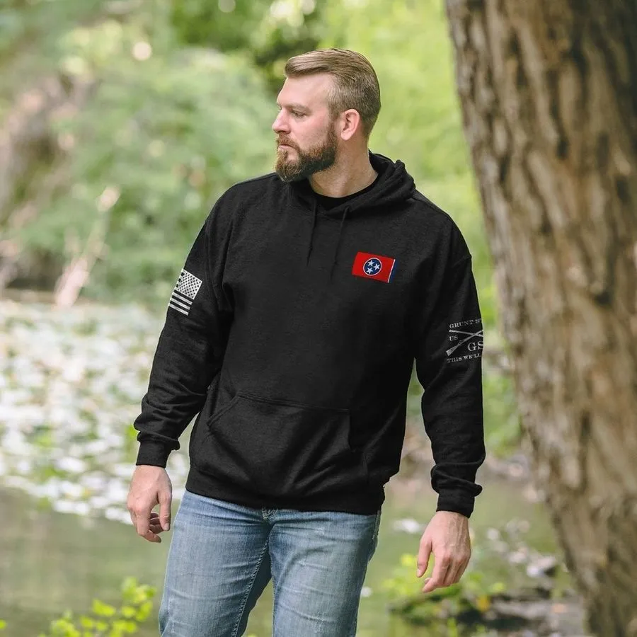 Tennessee Defined Hoodie - Black sold by Grunt Style product image thumbnail 3