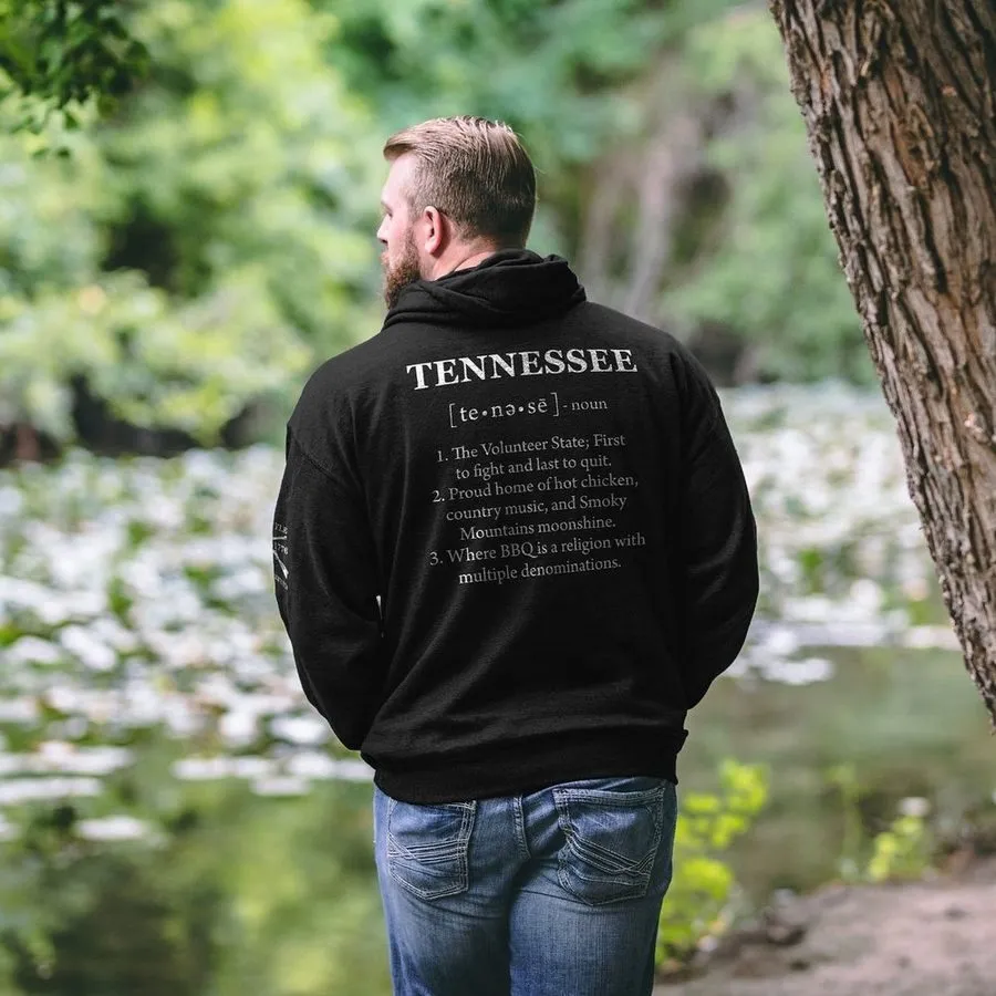 Tennessee Defined Hoodie - Black sold by Grunt Style product image thumbnail 2