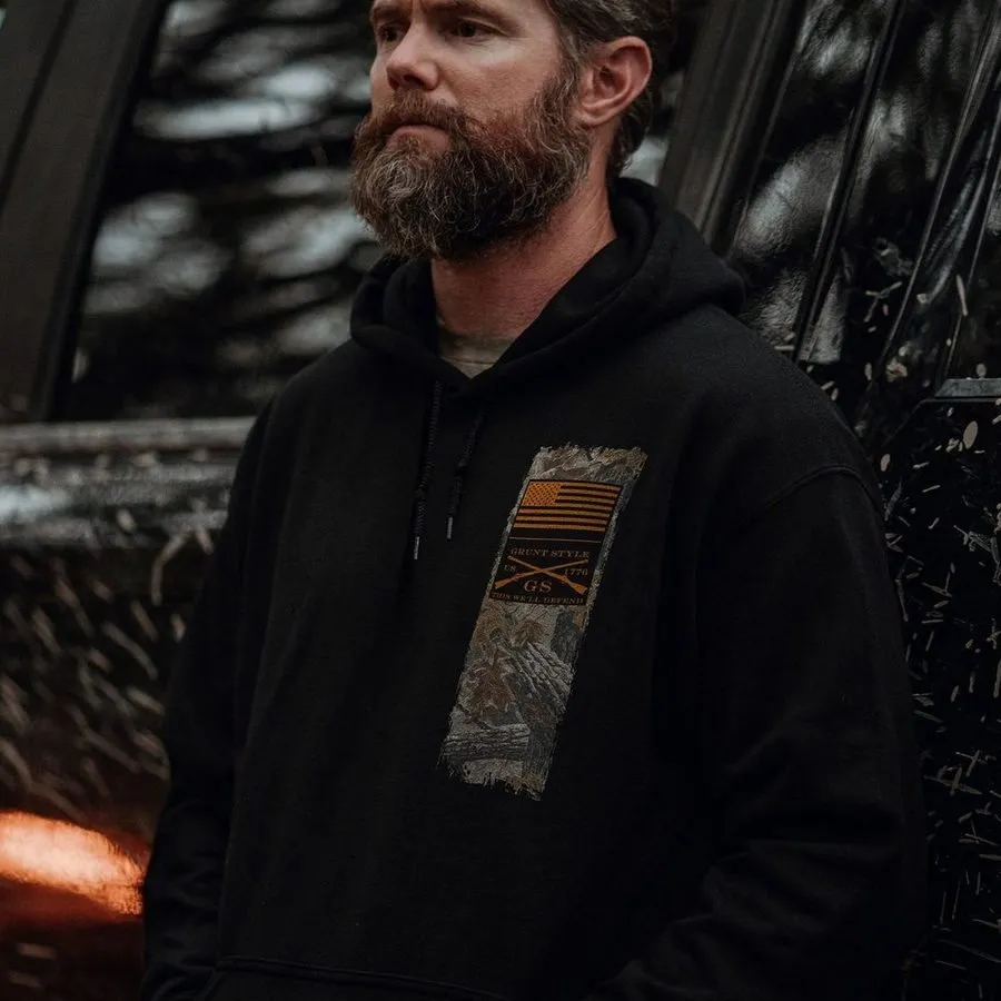 Realtree Xtra Grey® Hunt Hoodie - Black sold by Grunt Style product image thumbnail 2