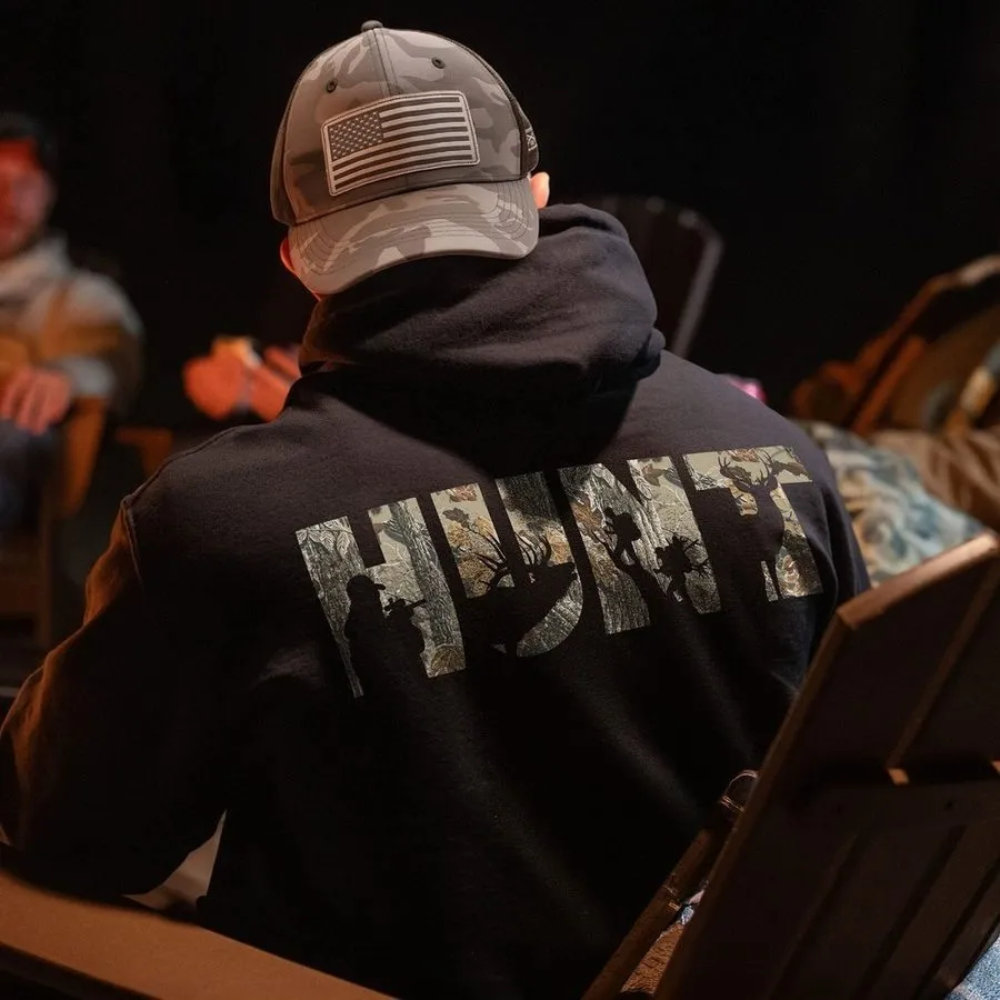 Realtree Xtra Grey® Hunt Hoodie - Black sold by Grunt Style product image thumbnail 3