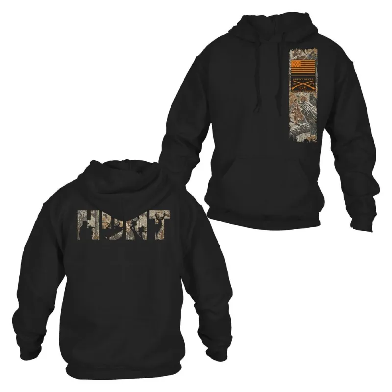 Realtree Xtra Grey® Hunt Hoodie - Black made by Grunt Style