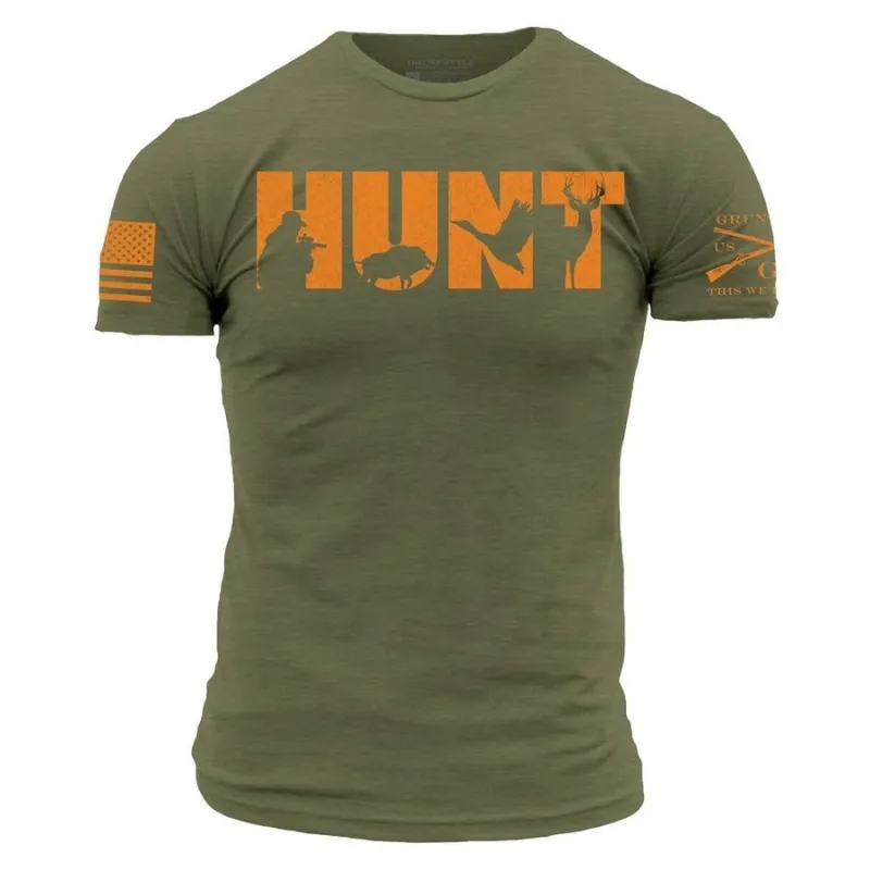 Hunt T-Shirt - Military Green made by Grunt Style