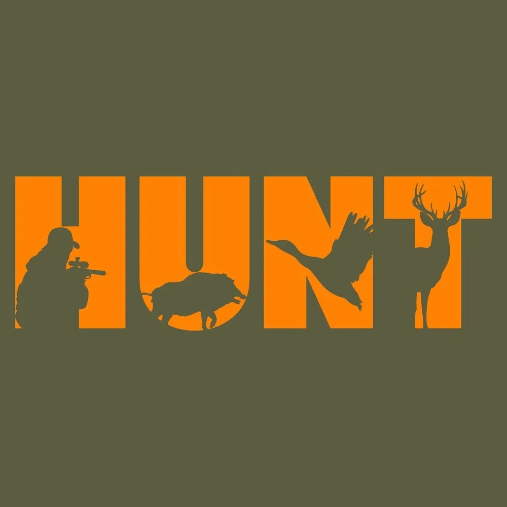 Hunt T-Shirt - Military Green sold by Grunt Style product image thumbnail 3