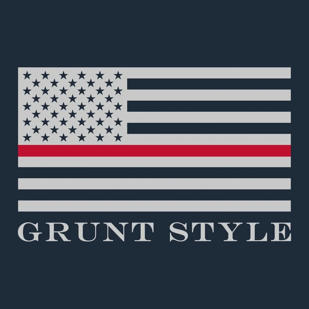 No Easy Days Fire T-Shirt - Midnight Navy sold by Grunt Style product image thumbnail 3