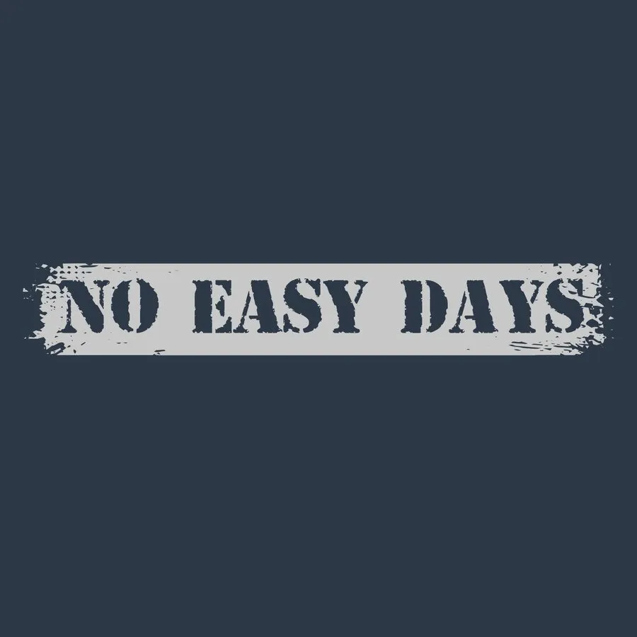 No Easy Days EMS T-Shirt - Midnight Navy sold by Grunt Style product image thumbnail 4